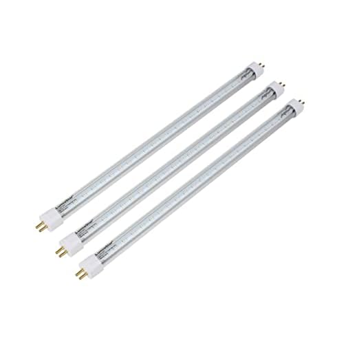 3 Pack 8W 12" LED T5 Red Visible Light Tube Replace Fluorescent F15T5HO face Tube Directly to Upgrade Your Tabletop Facial Unit