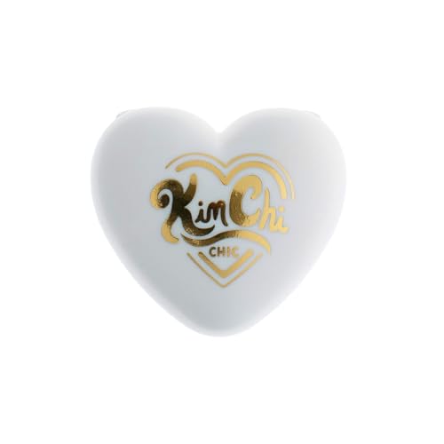 KimChiChic Beauty Mini Pearl Gone Wild Highlighter - Pressed Shimmer Powder for Face & Body, Iridescent Glow, with Mirror, Cruelty Free, Hope Blue Iridescent 0.17oz