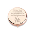 WUSUANED Funny Mushu Dragon Makeup Mirror Mulan Movie Inspired Mirror Mushu Dragon Fan Gift Cartoon Lover Gift