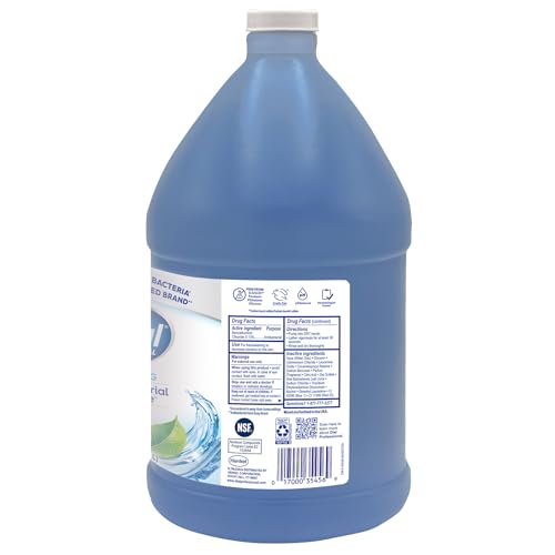 Dial Professional Spring Water Antibacterial Defense Foaming Hand Wash, 1 Gallon Refill Bottle, 128 Fl Oz