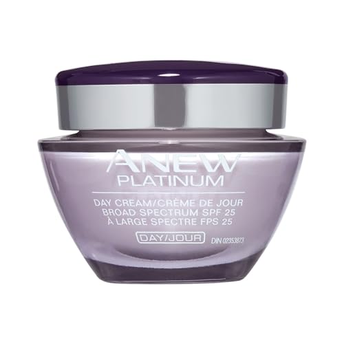 Avon Anew Platinum Day Cream - Broad Spectrum SPF 25 Skin Care with Paxillium Technology- Avon Face Cream for Women - Hypoallergenic, Non-Comedogenic, Oil-Free Facial Moisturizer - 1.7 oz