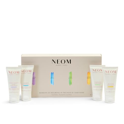 Neom- Moments of Wellbeing in the Palm Of Your Hand Gift Set | 4x30ml Luxury Hand Creams | Mother's Day | Gift | Essential Oil¡¦