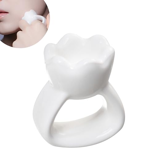 HAUA Ring Gua Sha, Korean facial tools, Premium Natural Ceramic, Massager, Multi-use Face & Body, Valentine's Day Gifts for Woman | 2oz