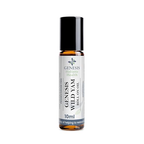 Genesis Wild Yam Root Roll On 10ml ? Organic Wild Yam Root Oil for Women with Chaste Tree, Red Clover & Natural Botanicals ? Non-Scented Topical Wellness Support ? Made in the USA