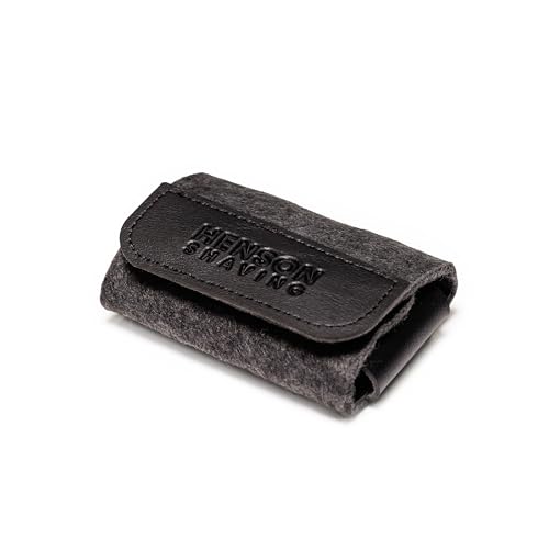 Henson Shaving The Razor Case - Vegan Leather and Merino Wool