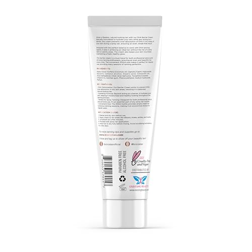 Bronze Tan DHA Spray Tan Barrier Cream - Barrier Cream for Spray Tanning - Essential for Spray Tan Salons - Barrier Cream Spray Tan Hydrates & Shields Skin - Prevent Over-Absorption & Uneven Tan 200ml