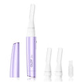 Facial Hair Removal for Women, Painless Eyebrow Trimmer with Pivoting Head, Electric Battery Operated Body Hair Remover with 2 Replaceable Blade for Face Neck Chin Bikini, Purple