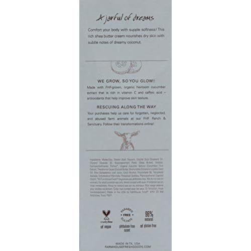 FarmHouse Fresh Body Lotion, Shea Butter. Moisturizing Cream, Coconut Cream Shea Butter for Body. Coconut Lotion, 8 Fl Oz