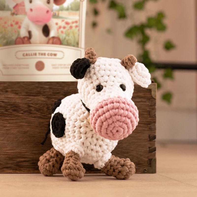 Beginner Crochet Kit for Amigurumi Animals with Video Tutorials - All Variants