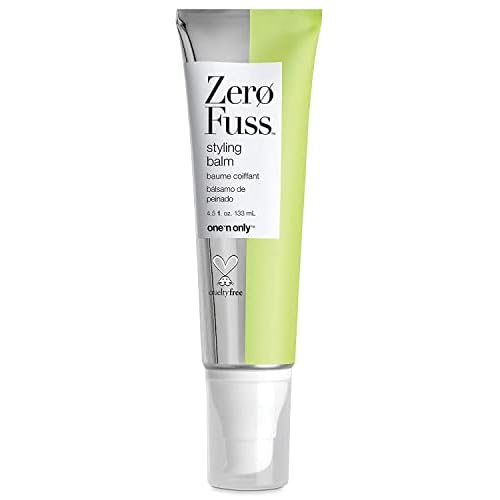 one 'n only Zero Fuss Styling Balm, Lightweight with All Day Flexibility, For Hair Types, Enhances Natural Shape, Texture, Wave, and Curl, Adds Smoothness Shine, 4.5 Fl. Oz
