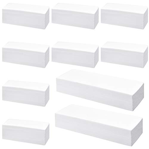 Maitys 1000 Pieces Non-woven Wax Strips for Body Facial Hair Removal Beauty Waxing Sheets Soft Wax Strips for Women Men Leg Face Chest Back Eyebrow Armpit and Bikini, 2.8'' x 7.9'' and 1.5'' x 3.9''