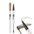 Microblading Eyebrow Pen - Dual-Ended 2-in-1 Eyebrow Pen with Brush, Waterproof Smudge-Proof Liquid Formula for Natural Full Brows (1#Light Brown)