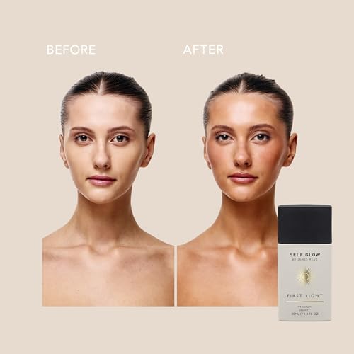Self Glow by James Read - First Light Tinted Tan Serum | Hydrate, Even Skin | Buildable, Lightweight, Matte Finish (30 mL | 1 fl oz)