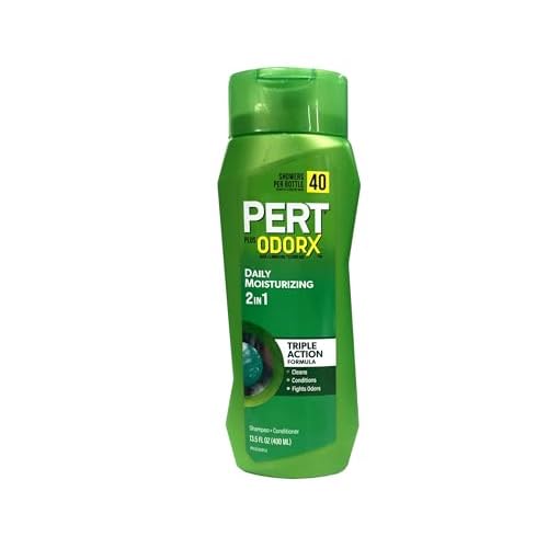PERT 2 in 1 Complete Clean Shampoo and Conditioner - Mens Shampoo for Daily Use - Hair Conditioner for Men - Removes Dirt, Oil, and Build Up - 13.5 oz