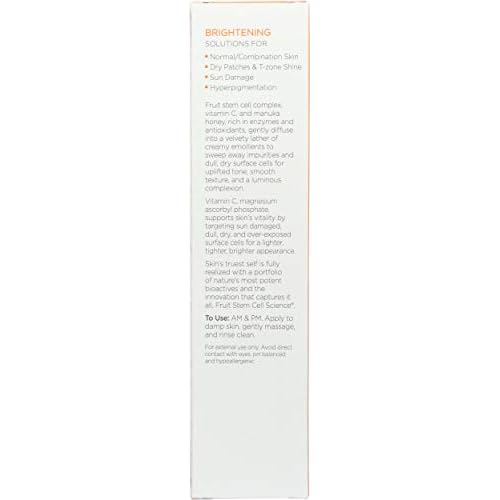 Andalou Naturals Brightening Meyer Lemon + Vitamin C Creamy Cleanser | Gentle Face Wash to Even Tone & Boost Glow | Aloe Vera & Natural Ingredients-| For Dull Skin-| 6 oz,(Pack of 2)