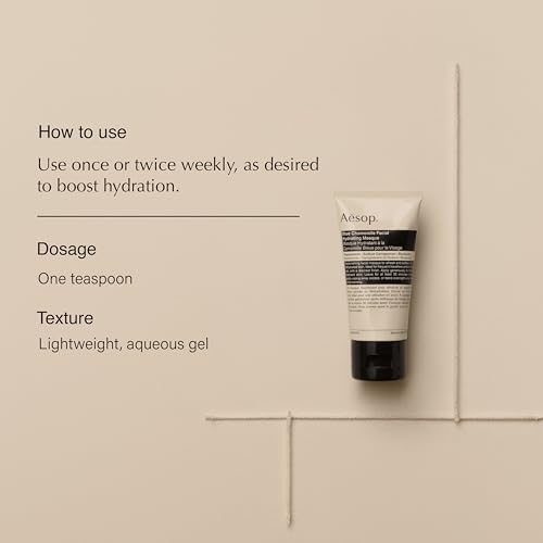 Aesop Blue Chamomile Facial Hydrating Mask for Dehydrated Skin | Refresh, Replenish, Soften | 2oz / 60mL