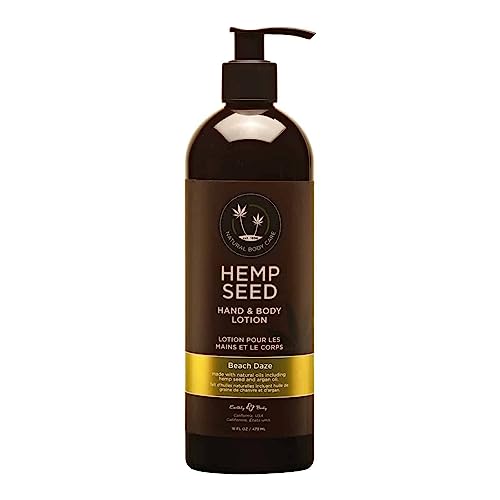 Hemp Seed Hand & Body Lotion - Soothe Dry Skin - Argan Oil, Hemp Seed Oil - Light, Non-Greasy Formula - Vegan & Cruelty Free