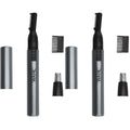 WAHL Micro Groomsman Personal Trimmer, Battery Powered | Rinseable Heads | Interchangeable Heads | For Facial Detailing | Model 05640-600
