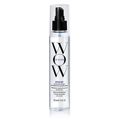 COLOR WOW Speed Dry Blow Dry Spray ? Cut Blow Dry Time by 30% | Heat Protectant, Prevent Breakage | Cruelty-Free & Gluten-Free