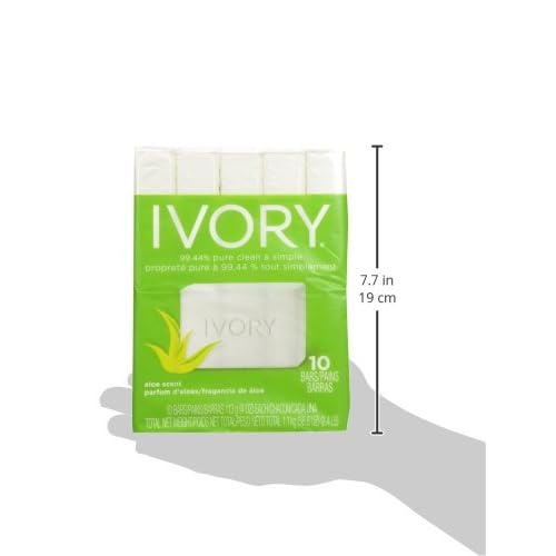 Ivory Aloe 10-Count: Bath Size Bars 4 Oz Packaging may Vary
