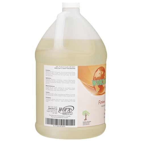 Worx Clean-'n'-Gentle Foam Hand Soap 1 gal. (3.78 L.) for use in Industrial, Commercial and Residential applications.