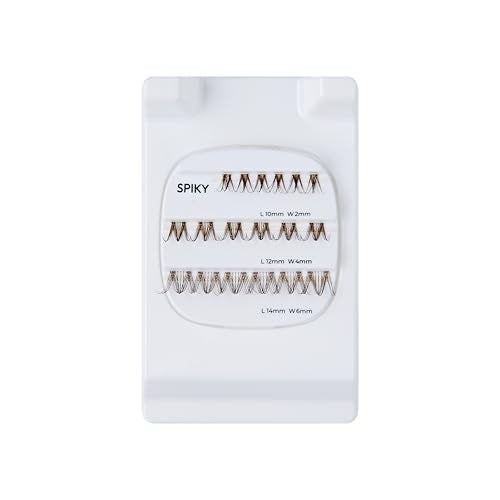 FALSCARA STUDIO Lash Extension Kit, Individual Lash Palette, 18 Stackable Lash Clusters, ¡®Dark Chocolate Spiky¡¯ False Eyelashes, Medium Volume, Length 10mm?14mm, Band Size 2mm-6mm (Pack of 3)