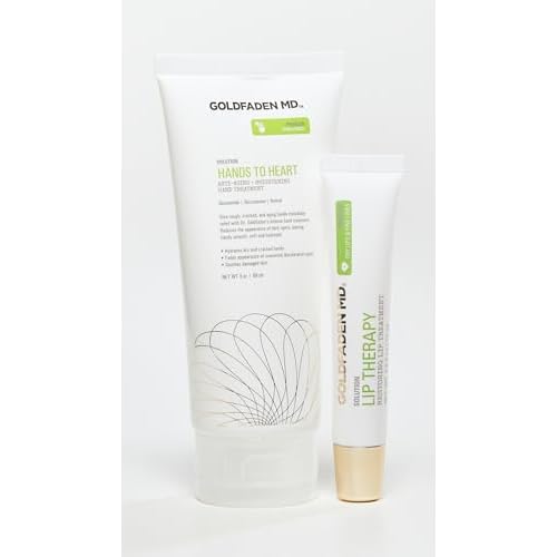 Goldfaden MD Ultimate Hydration Duo Hands to Heart Moisturizing Anti-Aging Hand Cream 3oz and Lip Therapy Restoring Lip Balm .5oz