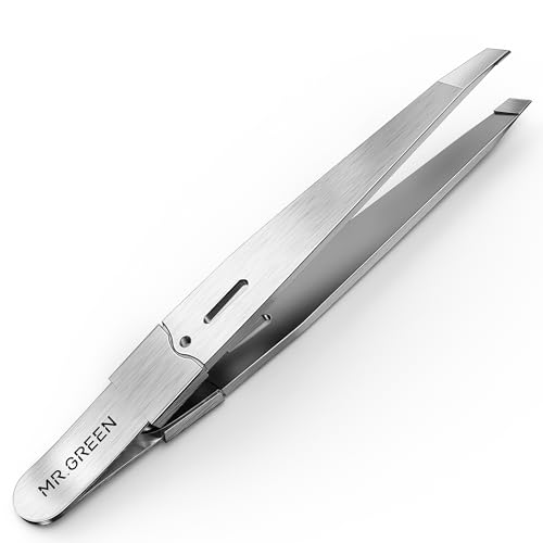 MR.GREEN Tweezers For Women Facial Hair, Professional Precision Eyebrow Tweezers for Women and Men,