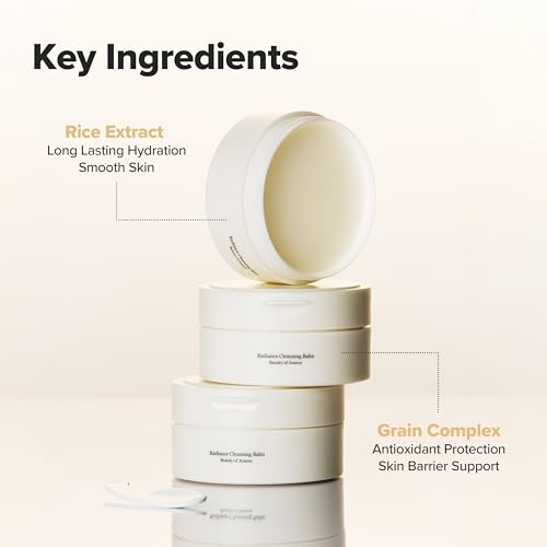 Beauty of Joseon Radiance Cleansing Balm Makeup, Sunscreen, Pore Cleanser for Sensitive Acne Skin. Korean Skincare for Men and Women 100ml, 3.38 fl.oz (Pack of 2)