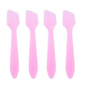 100Pcs 8cm/3inch Pink Disposable PP Cosmetic Spoon Mask Spatula Mini Facial Cream Scoop Mud Mask Stirrer Muddler Applicator for Skin Care