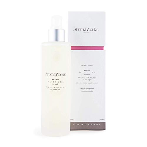 Aromaworks Nurture Hand Wash - May Chang, Roman Chamomile And Sandalwood Aromas - Cleansing, Soothing And Calming - Natural, Vegan - 100% Pure Essential Oil - Cleanses Without Drying - 7.03 Oz