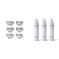 FLAMINGO Women's Razor 5-Blade Refills - Razors for Women - 6ct & Women's Foaming Shaving Gel with Aloe Vera, 6.7oz - 3ct