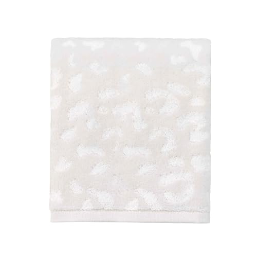 Nicole Miller - Washcloths, Soft & Absorbent Cotton Towels, Dorm Room Essentials, Set of 4 (Celina Collection, Cream)