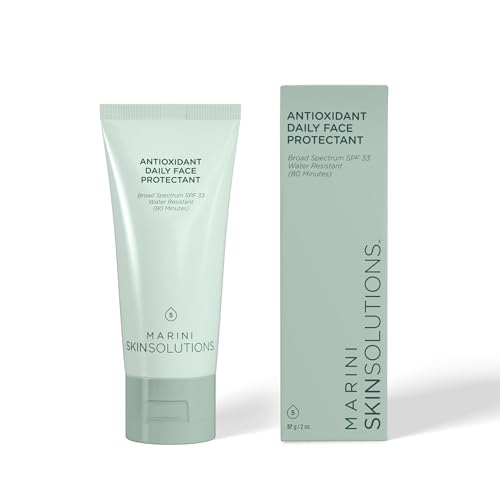 Marini SkinSolutions Antioxidant Daily Face Protectant - Broad-Spectrum SPF 33 Sunscreen - Water Resistant (80 Minutes) - Cruelty Free - Made in the USA - 2 oz