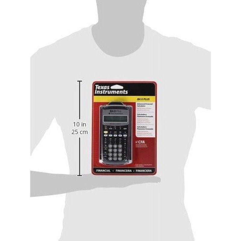 Financial Calculator for Business and Exams - 10-Digit LCD, TI BA II Plus