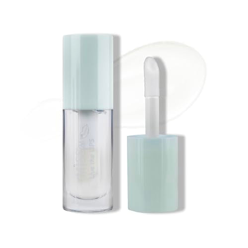 Hydrating Clear Lip Gloss with Nourishing, Non-Sticky Jojoba Oil Natural Lip Plumper Gloss: 03 Vanilla, 0.14 Fl Oz