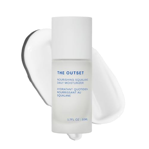 The Outset Squalane Daily Face Moisturizer, Hydrating Barrier Repair Face Cream, Non-Comedogenic, Fragrance-Free, Gluten Free Clean Vegan Facial Moisturizer for Sensitive & All Skin Types ? 1.7 fl oz