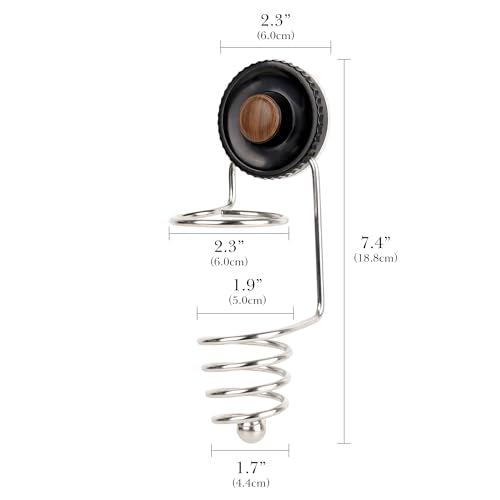 Linkidea Wall Mount Electric Shaver Holder, Self-adhesive Suction Cup Razor Hanger Organizer, Compatible with Philips Shaver 2400, 3000, Series 7, Braun Series 3, 5, 7, 9 (Silver)