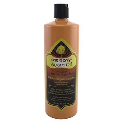 One 'n Only Moisture Repair Shampoo with Argan Oil Rebalances Hair Levels Adds Volume and Shine Repairs Damage from Chemicals Heat Styling 33.8 Fl. Oz