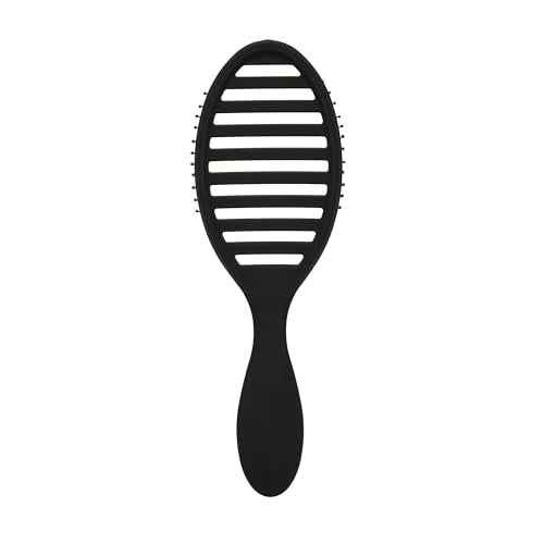 Wet Brush Speed Dry Hair Brush, Black Frost - Vented Design & Soft HeatFlex Bristles Are Blow Dry Safe - Ergonomic Handle Manages Tangles - Pain-Free Hair Accessories
