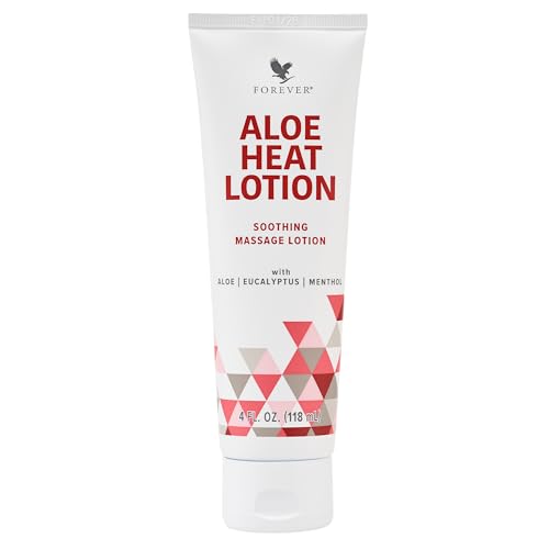 Forever Living - Aloe Heat Lotion with Menthol and Eucalyptus Fragrance, Comfort and Skin Nourishment, Vegan-Friendly Formula, 4 fl oz