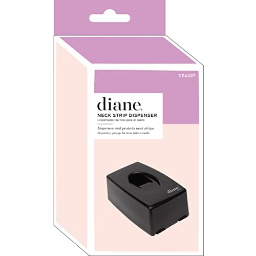 Diane Neck Strip Dispenser ? Dispensing Container for Salon or Barber Shop ? 5.9¡± x 3.6¡± x 2.4¡± ? Black ? DEA027
