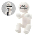 AGMDESIGN Hello Beautiful Shower Razor Holder, Funny Bathroom Decor for Inside Shower, Gadgets Leg Razor Holder, Cute Valentine's Day Storage Hook Gifts for Women Wife Girlfriend Sister BFF