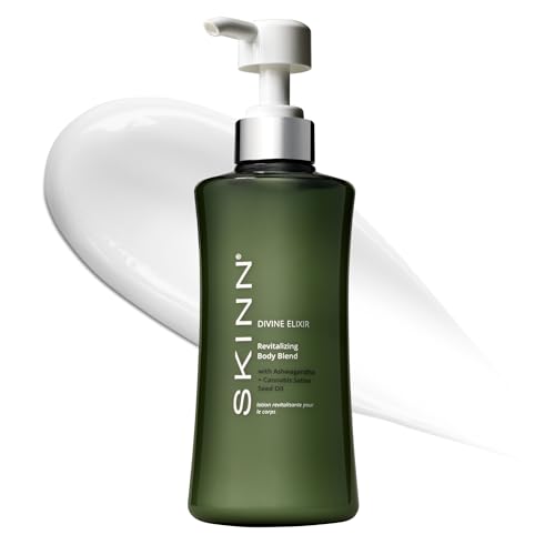 SKINN Natural Body Lotion, Ayurvedic Body Blend - Divine Elixir Revitalizing Natural Lotion for Dry Skin - Soothing, Cooling, & Moisturizing Ashwagandha Body Lotion for Wrinkles & Stretch Marks
