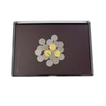 XL Large Empty Magnetic Makeup Eyeshadow Palette with Clear Cover and 20pcs Adhesive Stickers for DIY Your Own Eyeshadow, Blush Palette 9.25'' x6.57''