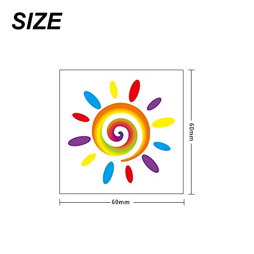HAOYAN 40 Sheets LGBT Pride Day Temporary Tattoo Sticker Rainbow Pattern Love is Love Flash Waterproof Fashion Body Art Men Women Child