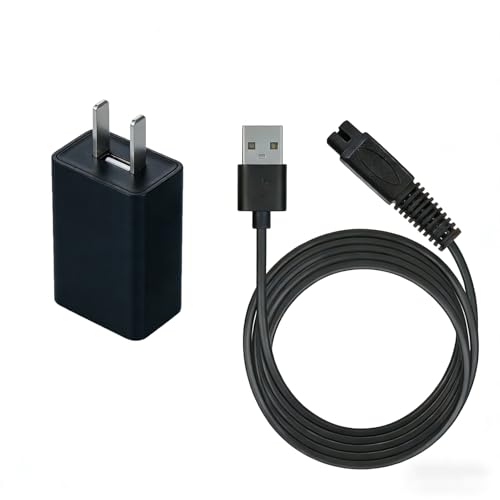 Charger Replacement for Andis Shaver ProFoil TS-1 TS-2 Clippers, 5V 1A Power Cord Adapter