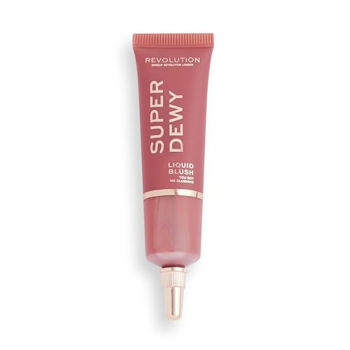 Revolution, Superdewy Liquid Blush, Richly Pigmented & Buildable, Blendable Formula, You Got Me Blushing, 0.5 fl oz