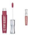Rimmel Stay Glossy Lip Gloss Bundle - 340 Captivate Me! and 133 Bare Minimum, .18oz Each