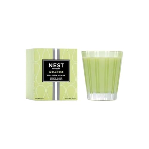 NEST New York Wellness Collection Lime Zest & Matcha - Candle, Diffuser, Soap, Body Wash (Classic Candle)